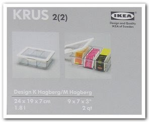 Te-låda enligt IKEA