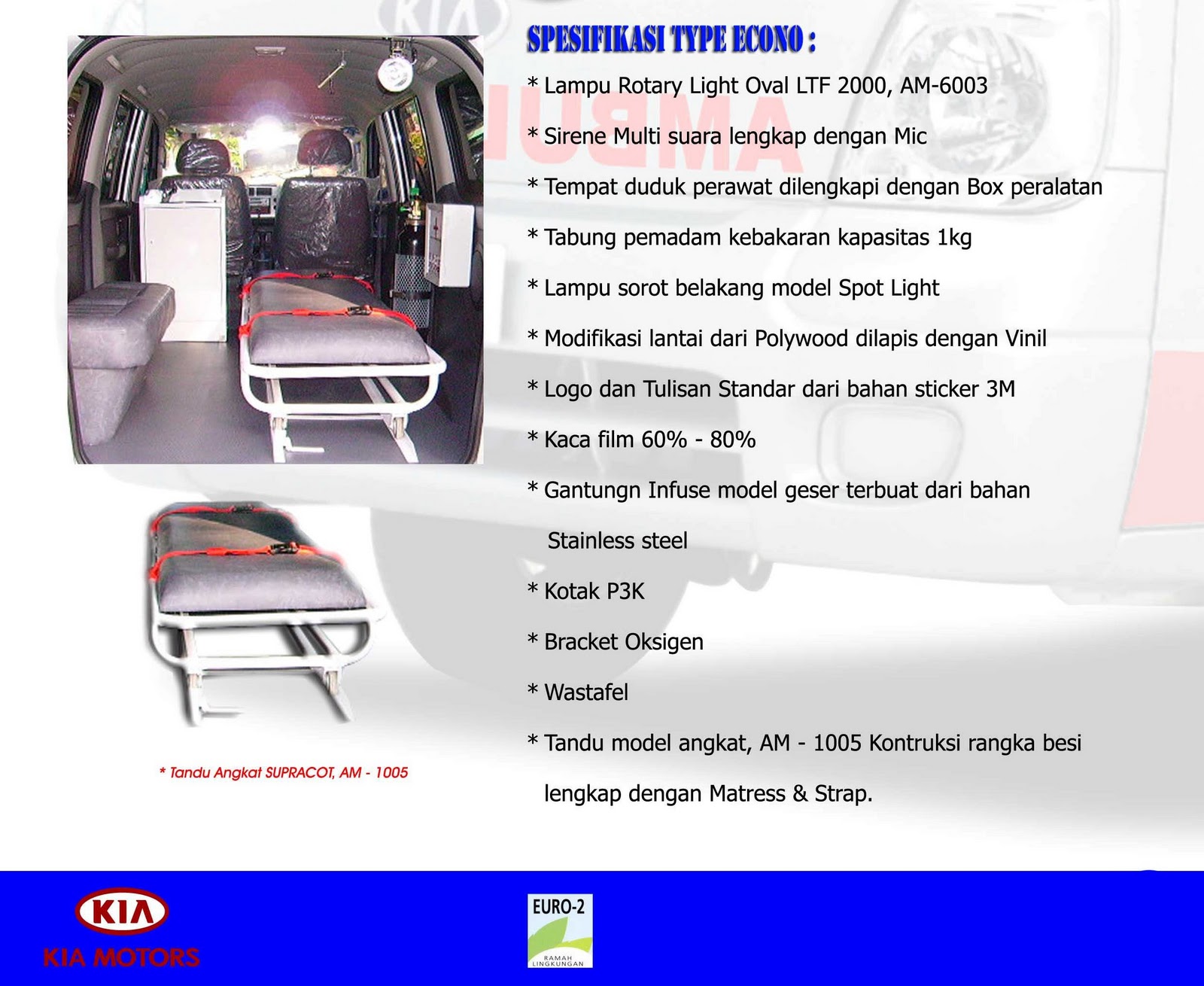 Jual Ambulance : Varian KIA Travello Ambulance