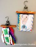 kids' artwork hangers