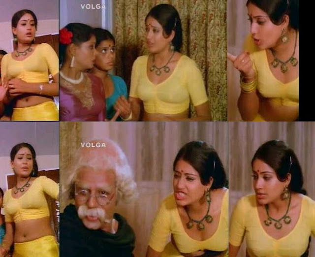 640px x 522px - Film Actress Photos: Vijayashanthi Hot Navel and Boobs Show In Yellow Blouse
