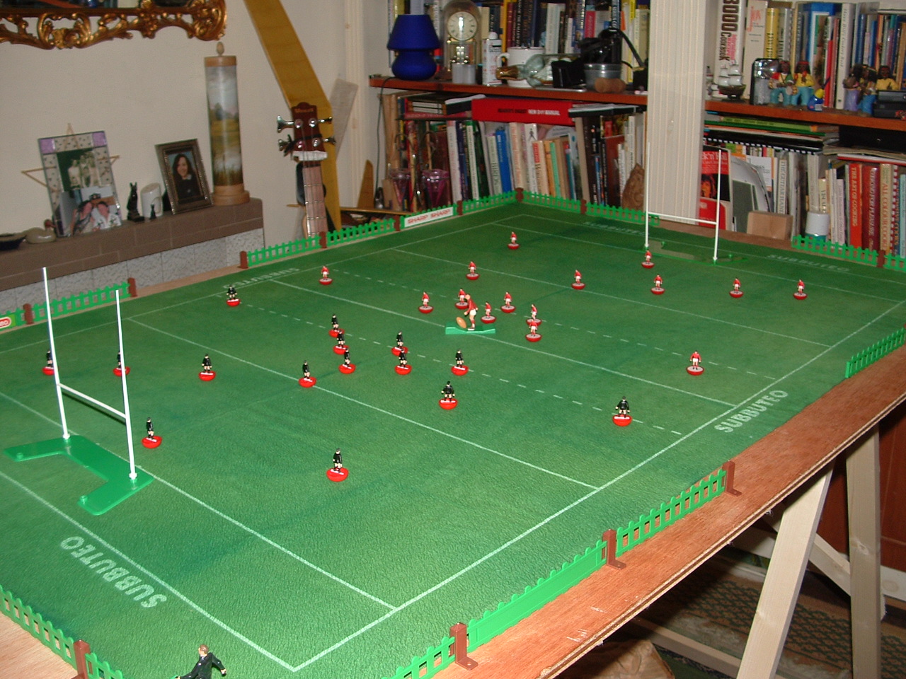 Chris Sanders table rugby and cricket. November 2010