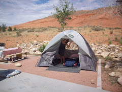 Camping in the desert