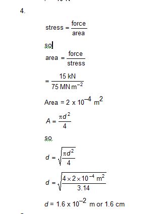 A Level Homework and Answers: November 2010