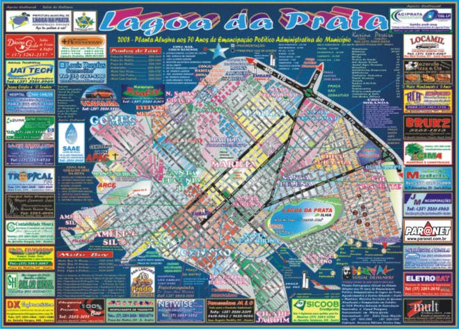* Planta Cartográfica Oficial de Lagoa *