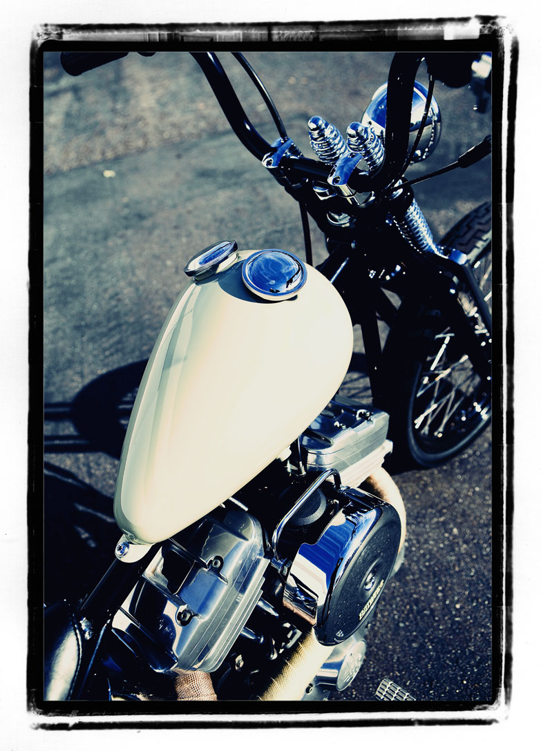 JOYRIDES ART CO Top Shelf Customs Basketcase Sportster Kit Photoshoot