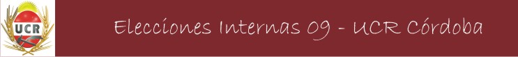 Elecciones Internas UCR Cordoba