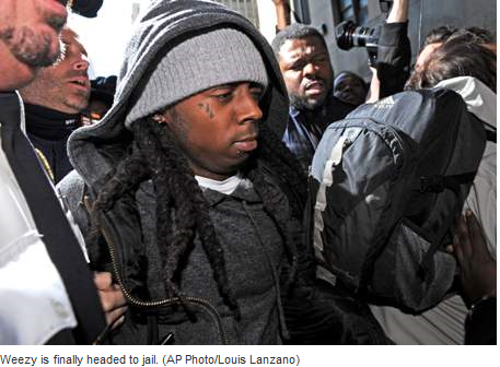 Lil Wayne, se dirige a la cárcel de Rikers Island