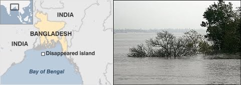 Nueva Isla Moore (New Moore Island) desaparece del Golfo de Bengala bajo el agua