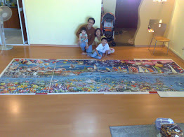 Another Family Photo with the completed World's Largest Puzzle