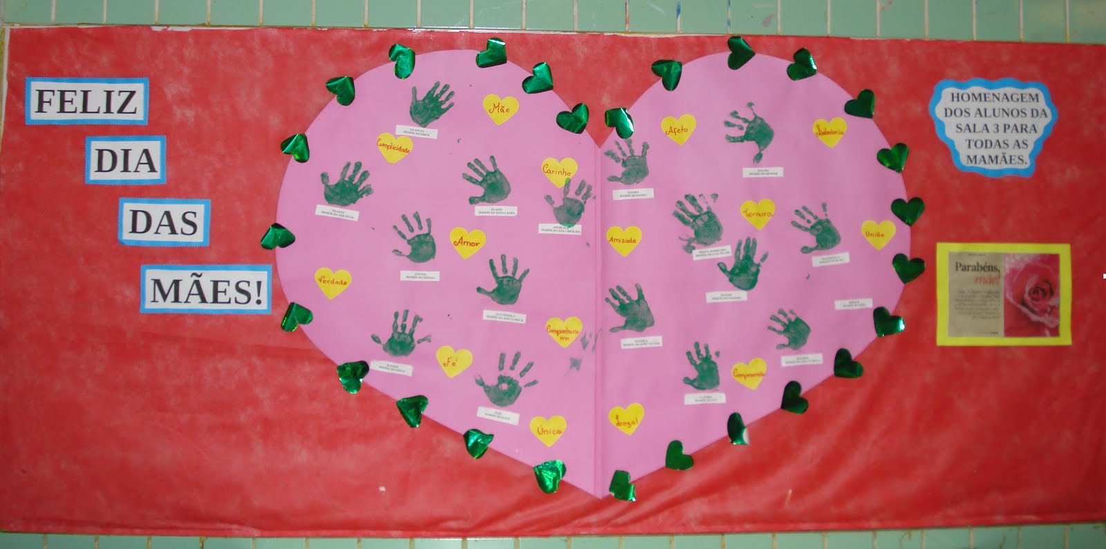 Modelos de mural para o dia das mães