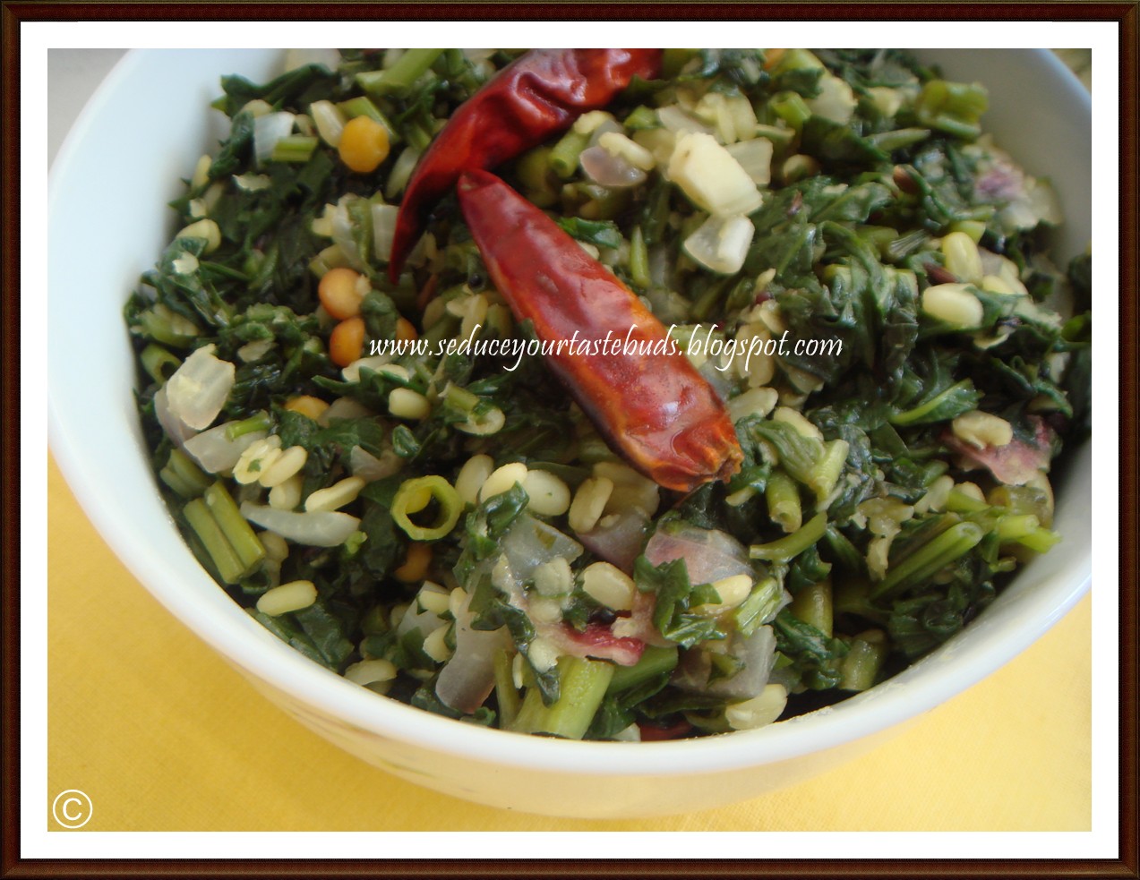 Seduce Your Tastebuds... Microwave GreensLentil Stirfry