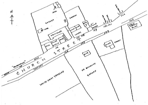 Plan of Church Street Brewery, taken from Bryant's Survey 1786.