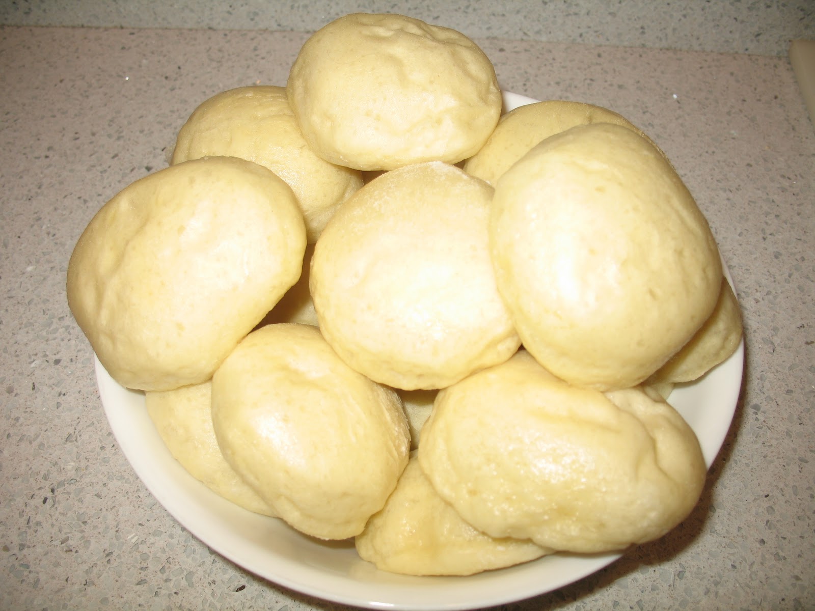 Dishes found in my kitchen... Kluski na parze Steamed Dumplings