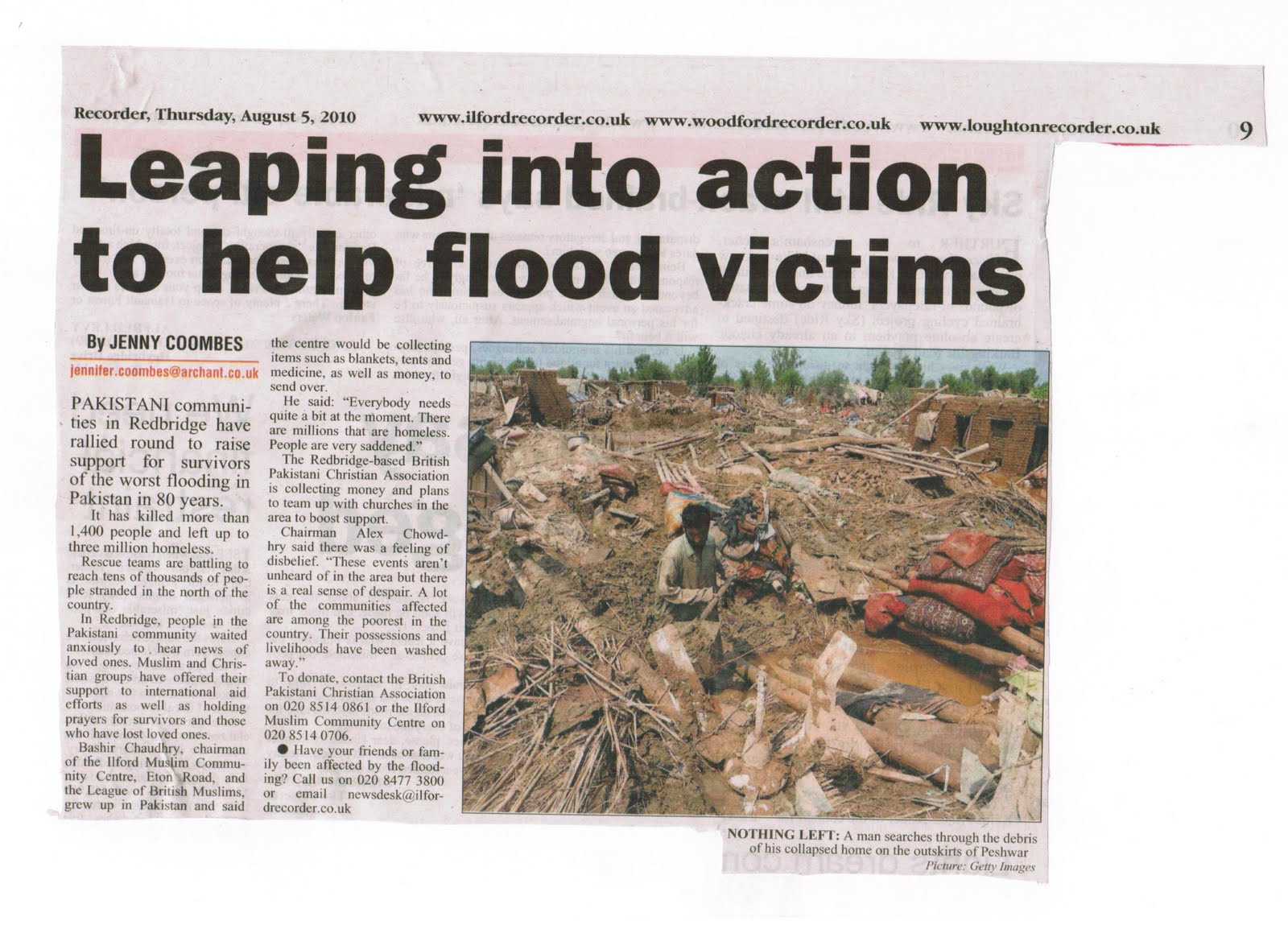 British Pakistani Christian Association Flood appeal gains momentum and highlights British