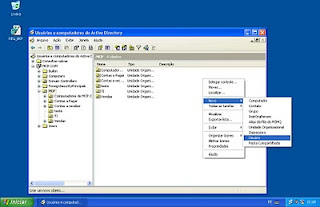 Active Directory sendo acessado através do Windows XP