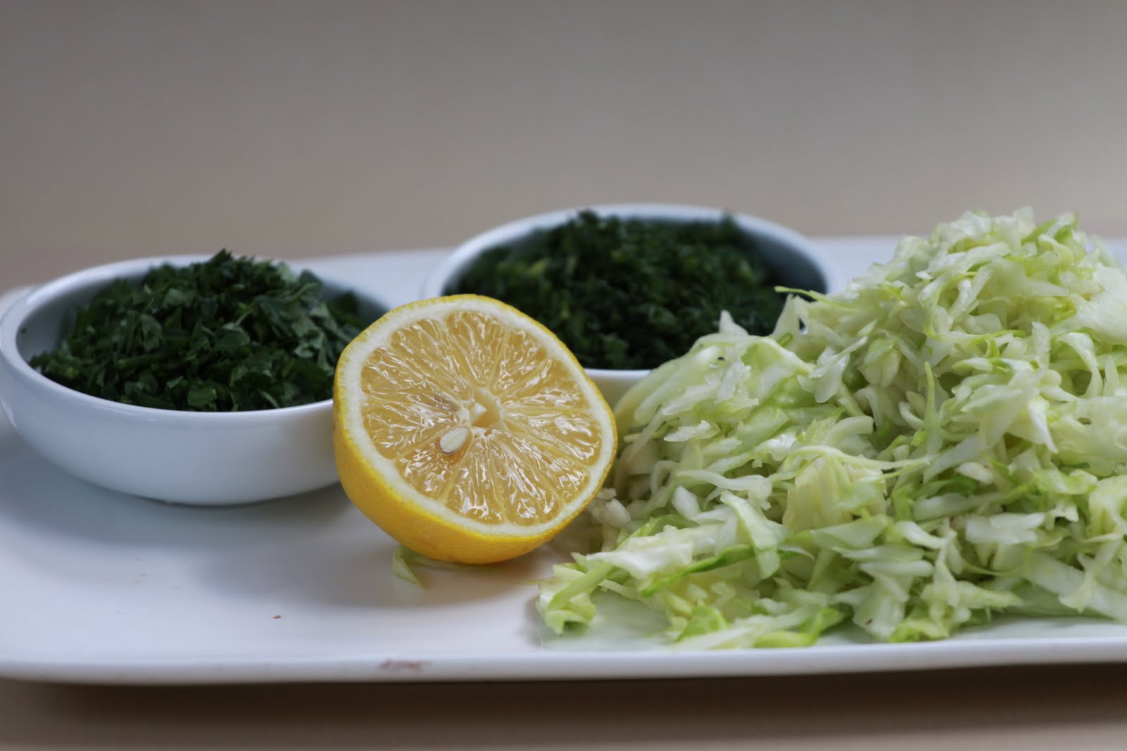 Pots and Frills White Cabbage SaladPolish Ingredients, German Way