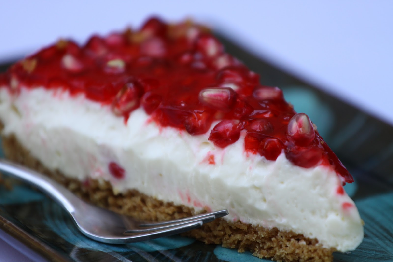 Pots and Frills Pomegranate Cheesecake DessertA Delicious Mood Enhancer