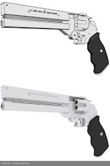 .45 Caliber Silver Revolver