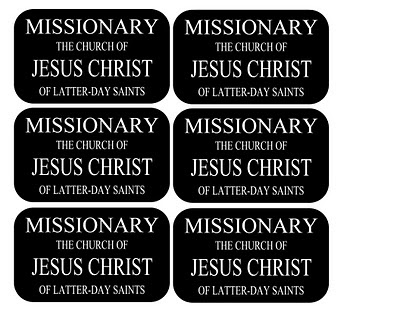 Printable Lds Missionary Name Tag Template
