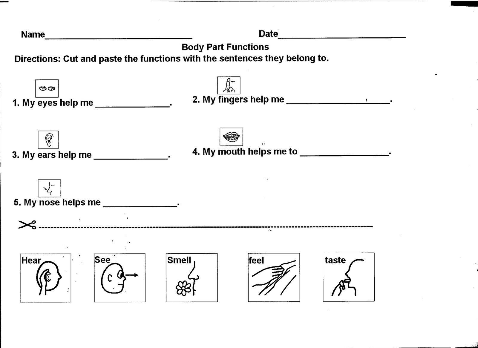 Low Incidence Worksheets