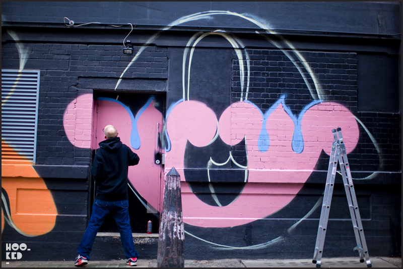 London street artist Ben Eine's PRO PRO PRO Mural Video