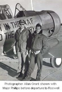 Allan Grant shown with Major Phillips