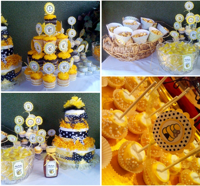 Bird's Party Blog: Honey Bee Baby Shower and a Link Party!!