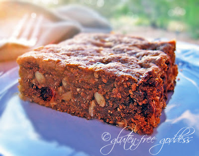 Gluten free oats and quinoa flakes make a tasty breakfast brownie