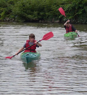 kayak workout on the Erie Canal Fairport NY