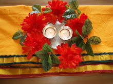 Silk Panchay used as Table Runner