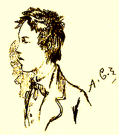 Rimbaud drawing by Cazals