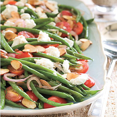 Elizabeth Ann's Recipe Box: Green Beans with Goat Cheese, Tomatoes, and ...