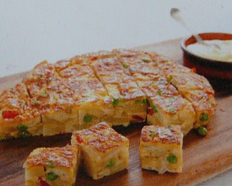 Dine With Donna Spanish Tortilla With Roasted Red Peppers And Peas