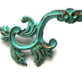 Step by Step Instructions Created an Aged Turquoise Patina - The Decorated House
