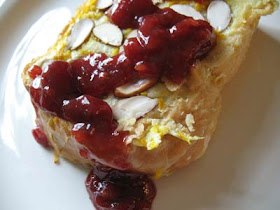 Baked Cherry-Stuffed French Toast with Cherry-Orange Sauce
