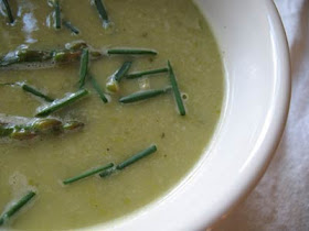 White Bean Cream of Asparagus Soup