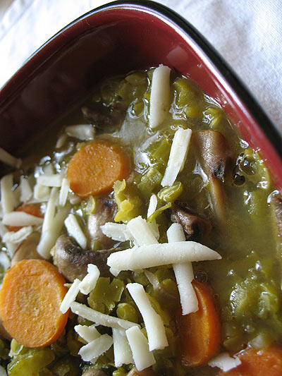 Split Pea and Mushroom Soup