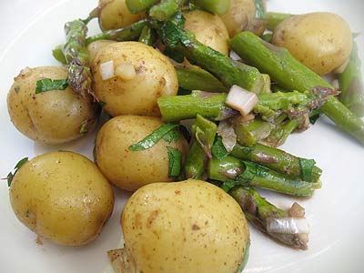 Warm Baby Potato and Asparagus Salad