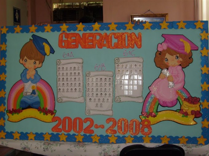 Julio:   Niños graduados en mural