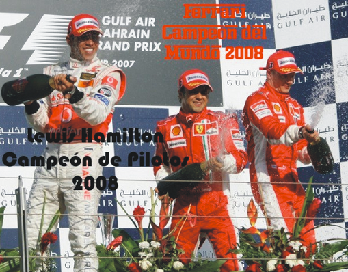 Lewis Hamilton y Ferrari >> Campeones 2008