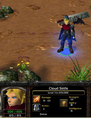 Cloud Strife on Dota-Allstars