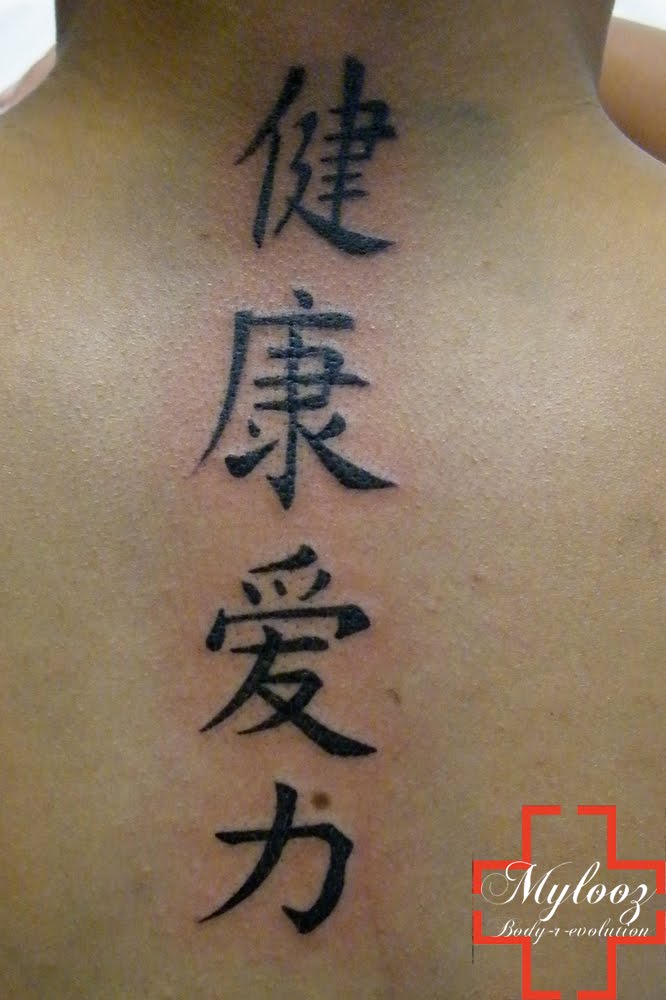Myloozsection tatouage dites le avec des mots....en chinois D