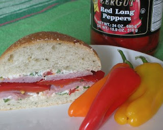 A sandwich 'vegged' up with inexpensive peppers