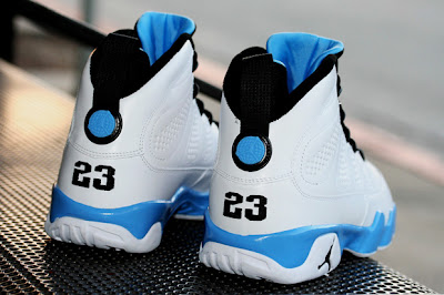 blue and white retro 9s