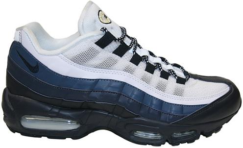 air max 95 navy blue and white