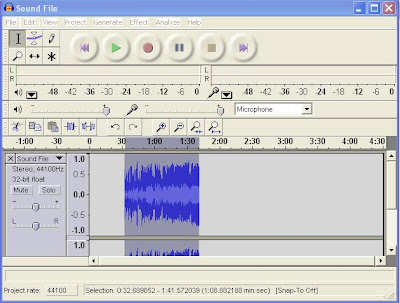 audio trim edit own create audacity ringtone file selected