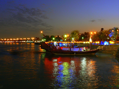 Dhow at night