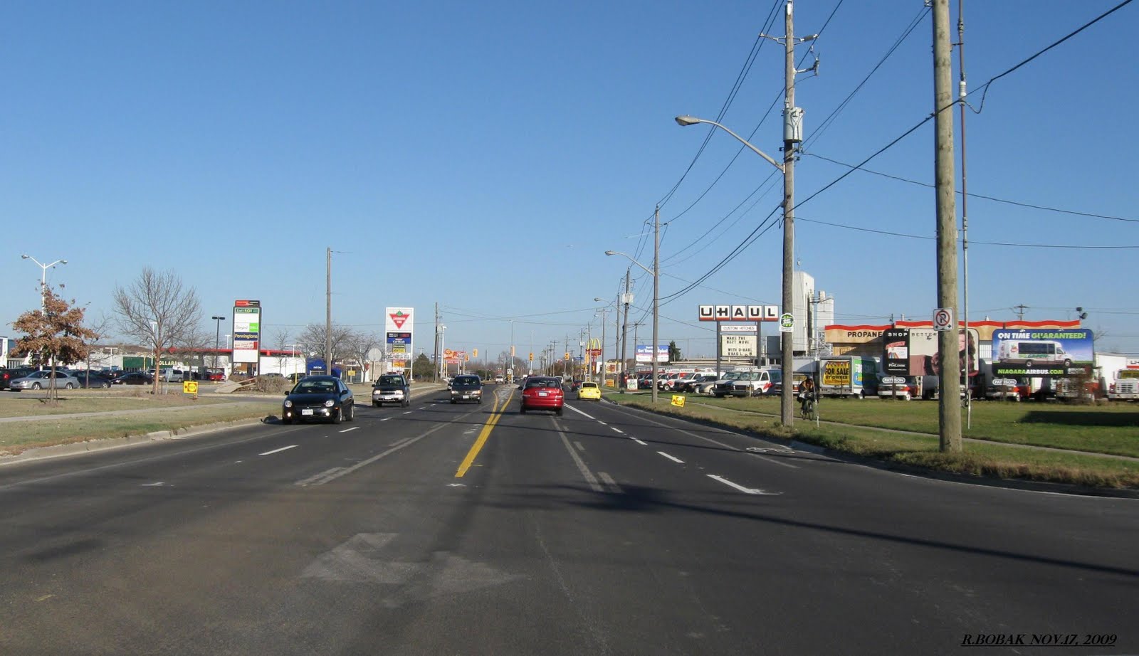 Right In Niagara Welland Ave. reverts back to twocar lanes