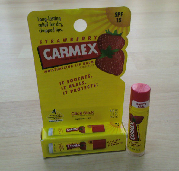Carmex Moisturizing Strawberry Lip Balm (Click Stick