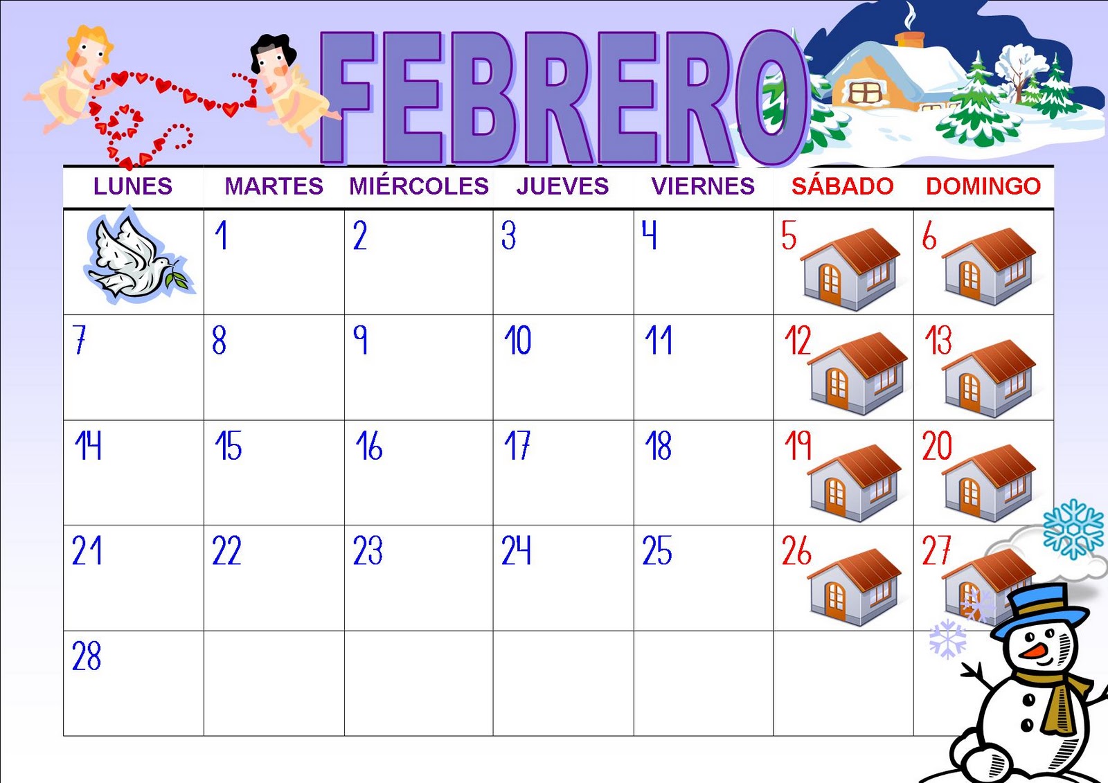 Calendario Mes De Febrero 2023 Editable Printable Monthly Calendar